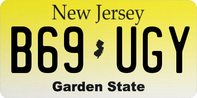 NJ license plate B69UGY