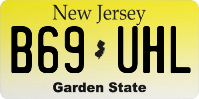 NJ license plate B69UHL