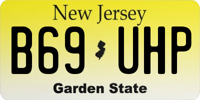 NJ license plate B69UHP