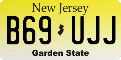 NJ license plate B69UJJ