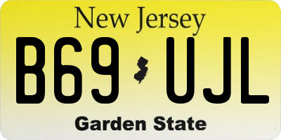 NJ license plate B69UJL
