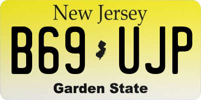 NJ license plate B69UJP