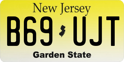 NJ license plate B69UJT