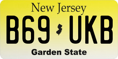 NJ license plate B69UKB
