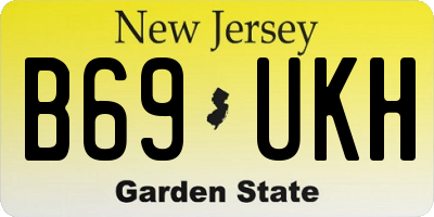 NJ license plate B69UKH
