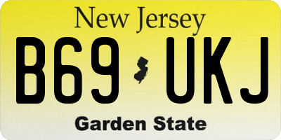 NJ license plate B69UKJ