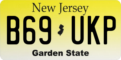 NJ license plate B69UKP