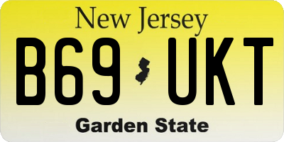 NJ license plate B69UKT