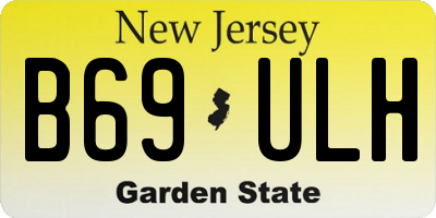 NJ license plate B69ULH