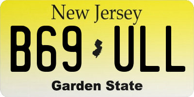 NJ license plate B69ULL