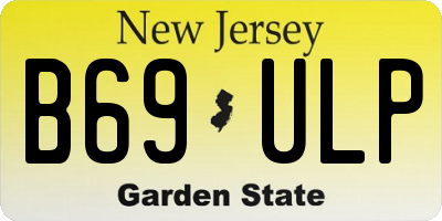NJ license plate B69ULP