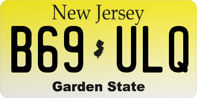 NJ license plate B69ULQ
