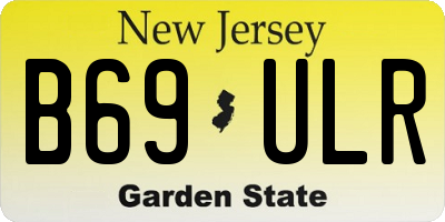 NJ license plate B69ULR