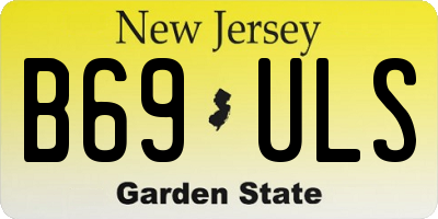 NJ license plate B69ULS