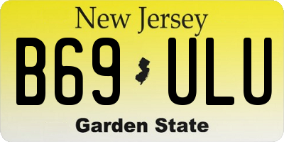 NJ license plate B69ULU