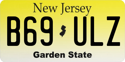 NJ license plate B69ULZ