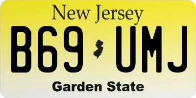 NJ license plate B69UMJ