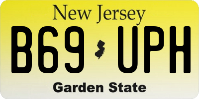 NJ license plate B69UPH