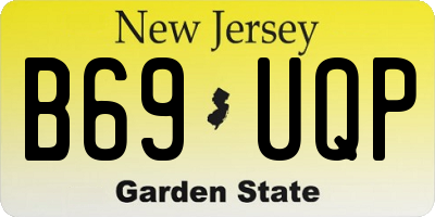 NJ license plate B69UQP