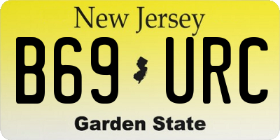 NJ license plate B69URC