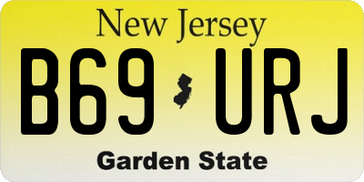 NJ license plate B69URJ