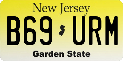 NJ license plate B69URM