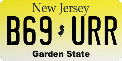 NJ license plate B69URR