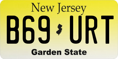 NJ license plate B69URT