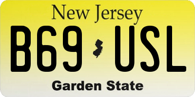 NJ license plate B69USL