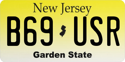 NJ license plate B69USR