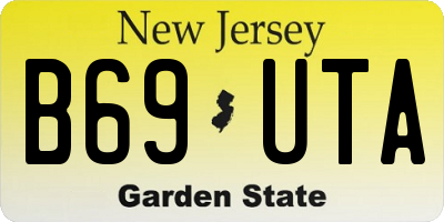 NJ license plate B69UTA