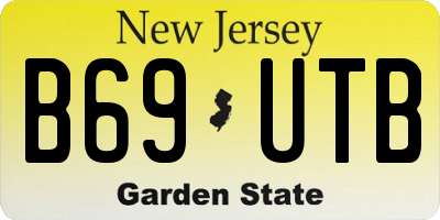 NJ license plate B69UTB