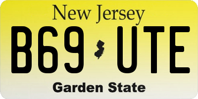 NJ license plate B69UTE