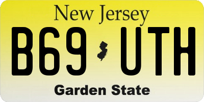 NJ license plate B69UTH