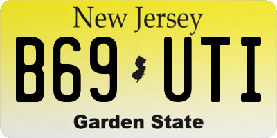 NJ license plate B69UTI