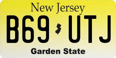 NJ license plate B69UTJ
