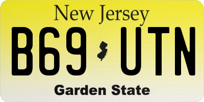 NJ license plate B69UTN