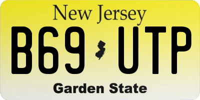 NJ license plate B69UTP