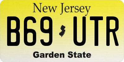 NJ license plate B69UTR