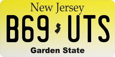 NJ license plate B69UTS