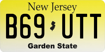 NJ license plate B69UTT