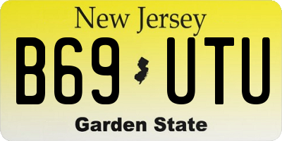 NJ license plate B69UTU