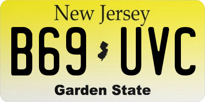 NJ license plate B69UVC