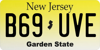 NJ license plate B69UVE