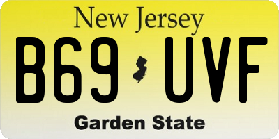 NJ license plate B69UVF