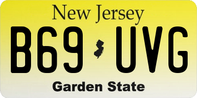 NJ license plate B69UVG