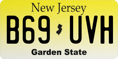 NJ license plate B69UVH