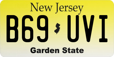 NJ license plate B69UVI