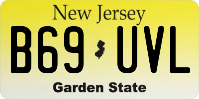 NJ license plate B69UVL