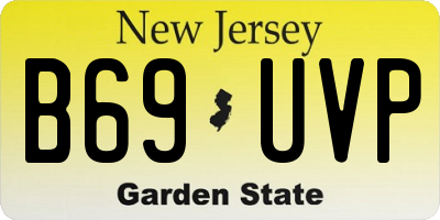 NJ license plate B69UVP